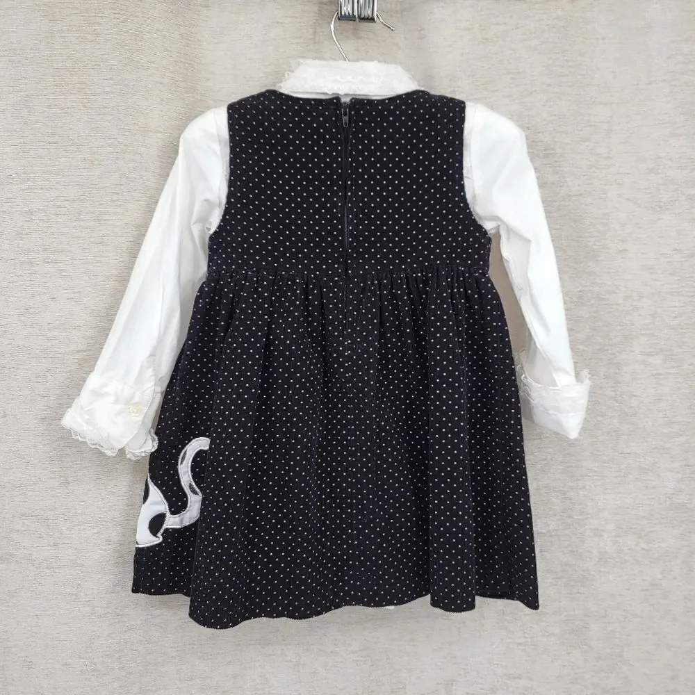 Girls Winter Fall Dress Bundle Formal Special Occasions Purple Velvet Black Cord